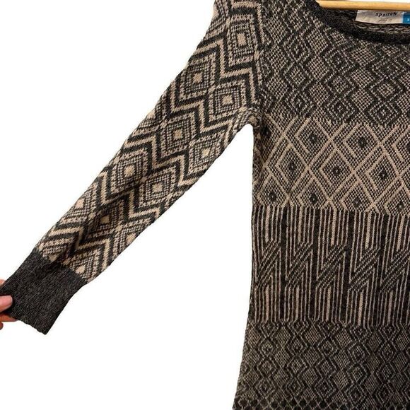 Anthropologie Sparrow Sweater Dress Size Small Gray Alpaca Wool Long Sleeve - Picture 4 of 10